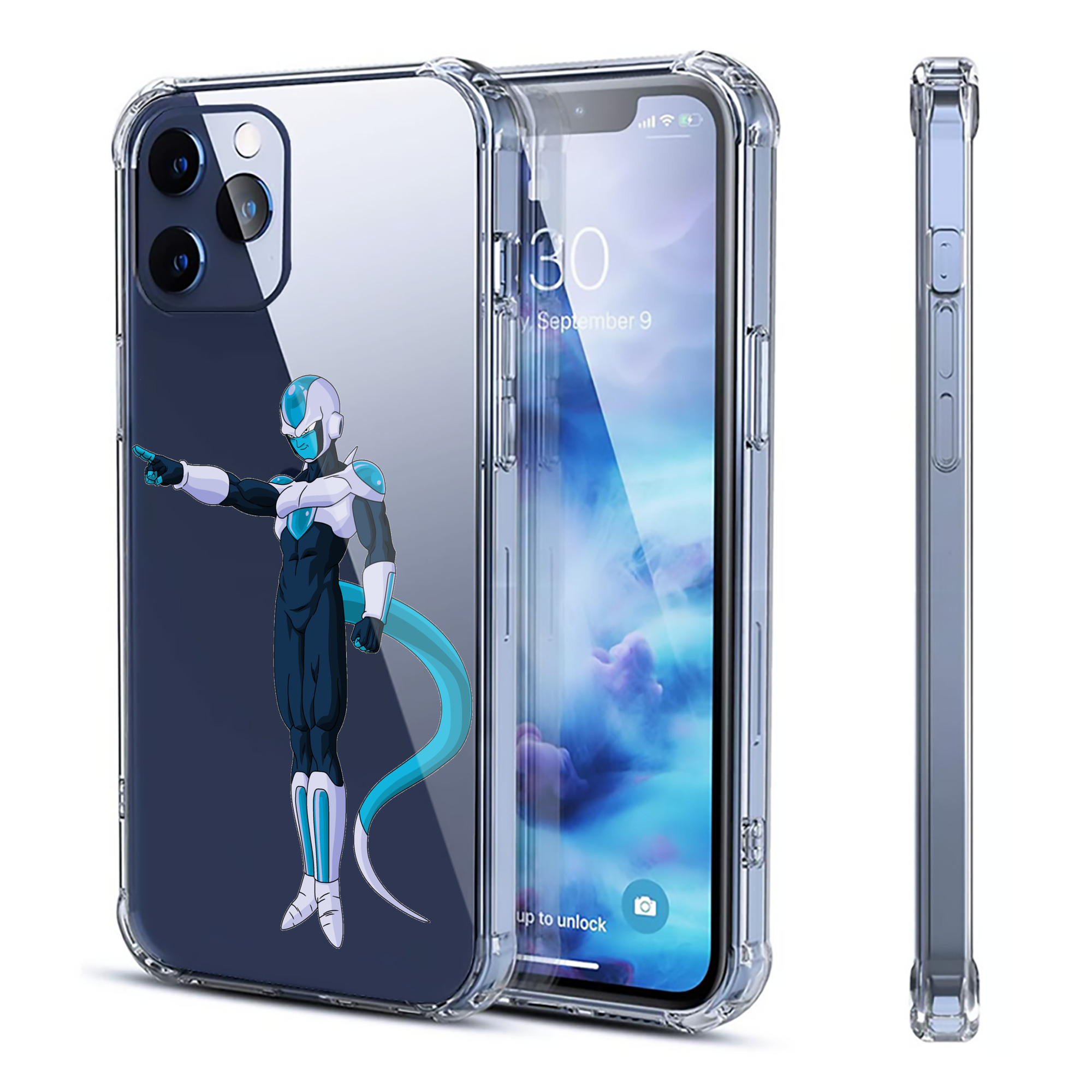 （画像用） ドラゴンボール フリーザ DRAGON BALL Frieza 【iPhone 12シリーズ対応】透明スマホケース（クリアソフトケース）